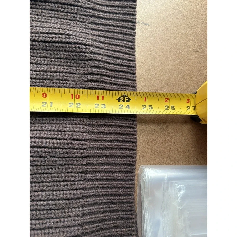 EDDIE BAUER Henley‎ Sweater Mens M Brown Knit Pullover - Picture 9 of 11